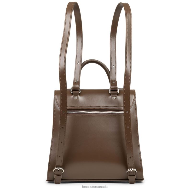 Women Backpack Suave Even 4J6H4572 Bag Marron Lancaster Paris