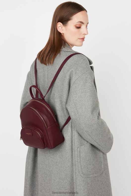 Women Small Backpack Dune 4J6H4603 Bag Pourpre Lancaster Paris