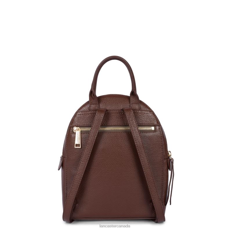 Women Small Backpack Dune 4J6H4604 Bag Chataigne Lancaster Paris