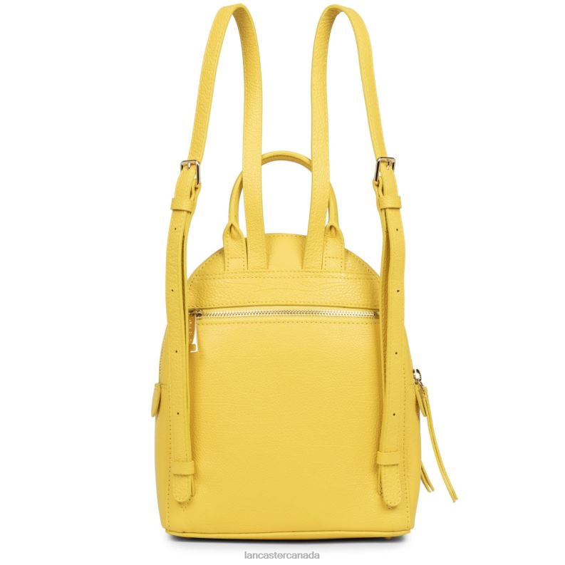 Women Small Backpack Dune 4J6H4605 Bag Jaune Lancaster Paris