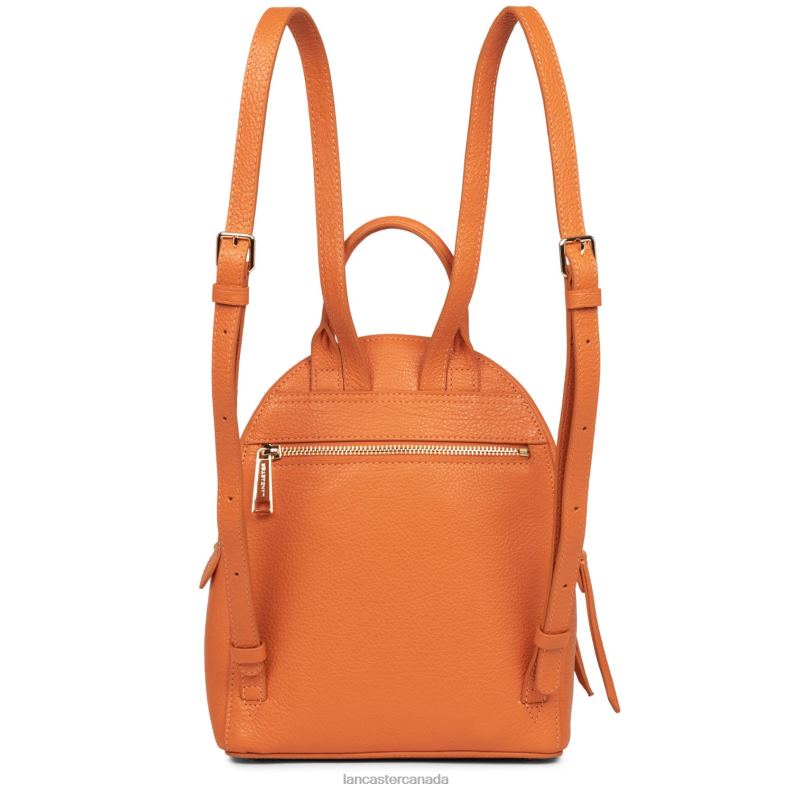 Women Small Backpack Dune 4J6H4613 Bag Orange Lancaster Paris