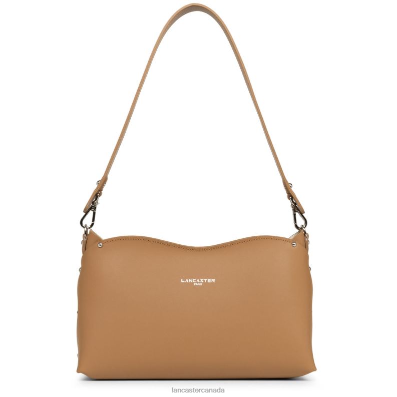 Women Baguette Bag City Flore 4J6H3496 Bag Camel-In-Champagne Lancaster Paris