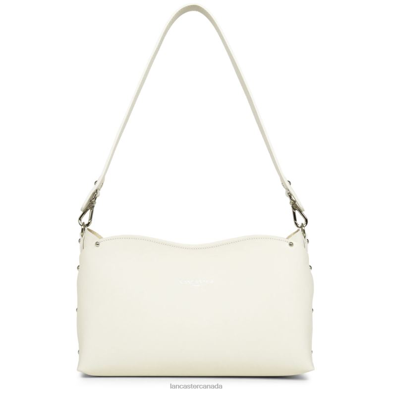 Women Baguette Bag City Flore 4J6H3497 Bag Ecru-In-Champagne Lancaster Paris