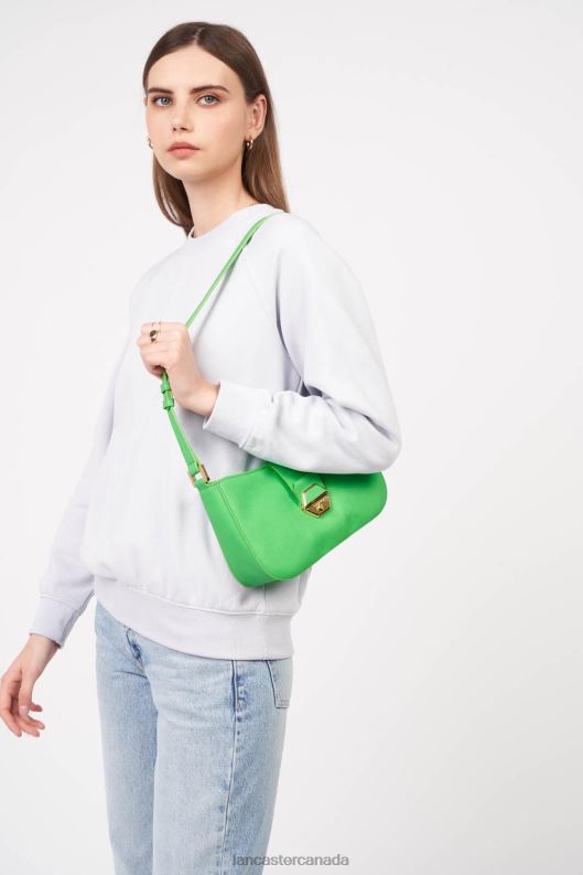 Women Baguette Bag Delphino 4J6H2472 Bag Vert Ecolo Lancaster Paris