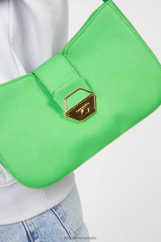 Women Baguette Bag Delphino 4J6H2472 Bag Vert Ecolo Lancaster Paris