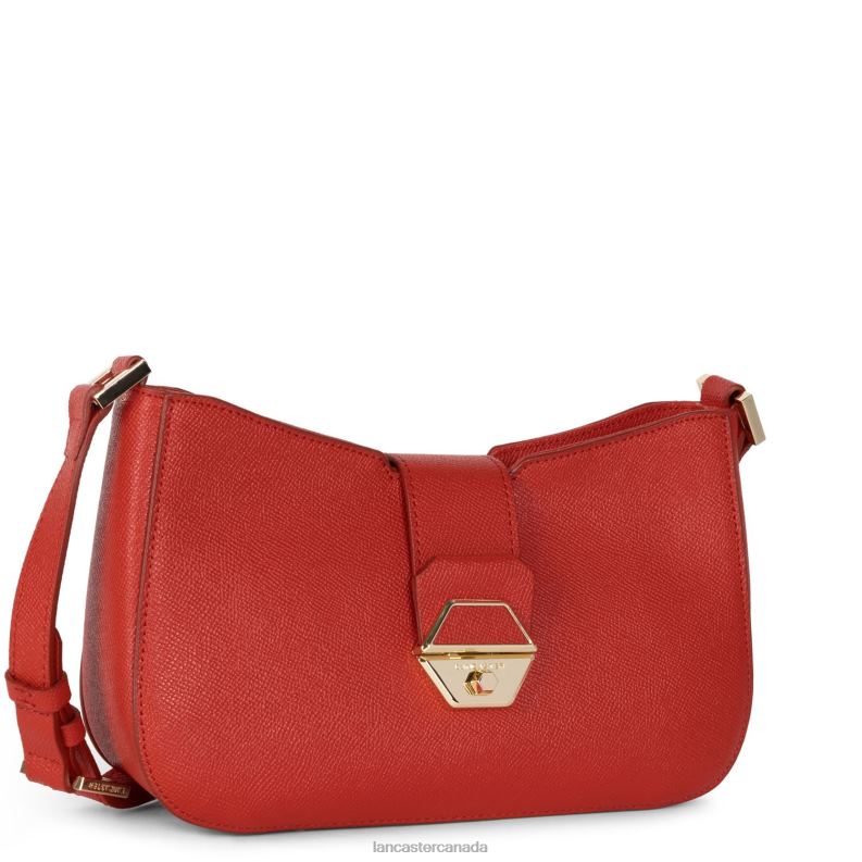 Women Baguette Bag Delphino 4J6H2473 Bag Rouge Lancaster Paris