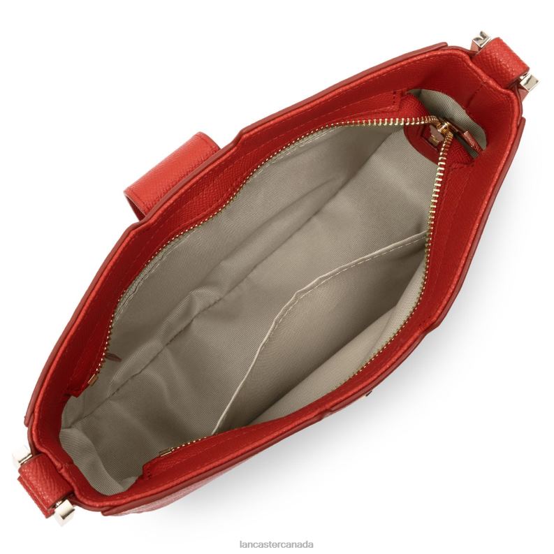 Women Baguette Bag Delphino 4J6H2473 Bag Rouge Lancaster Paris