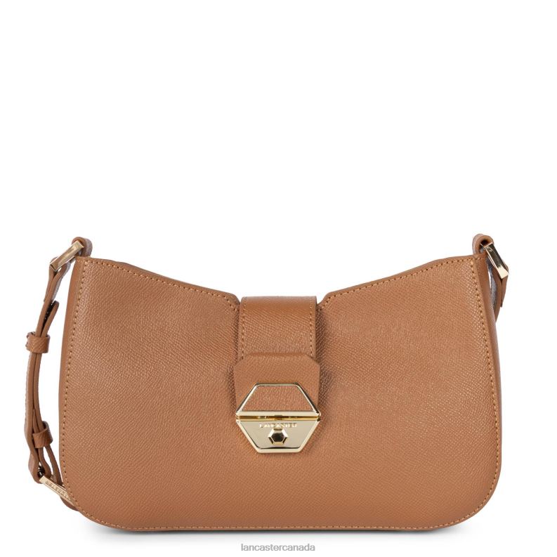 Women Baguette Bag Delphino 4J6H2479 Bag Camel Lancaster Paris