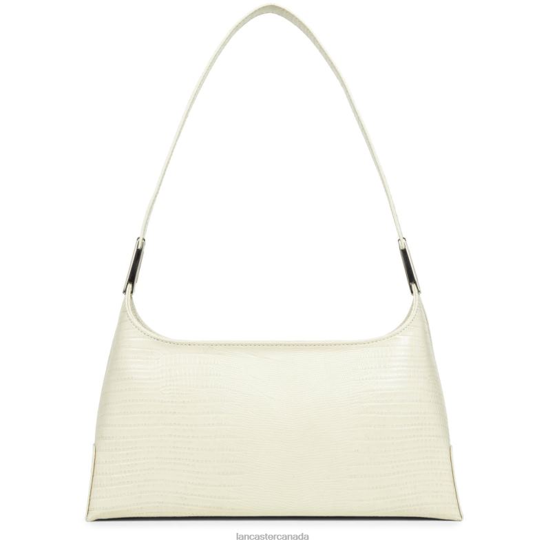 Women Baguette Bag Exotic Lezard & Croco Fr 4J6H454 Bag Ecru-Lezard Lancaster Paris