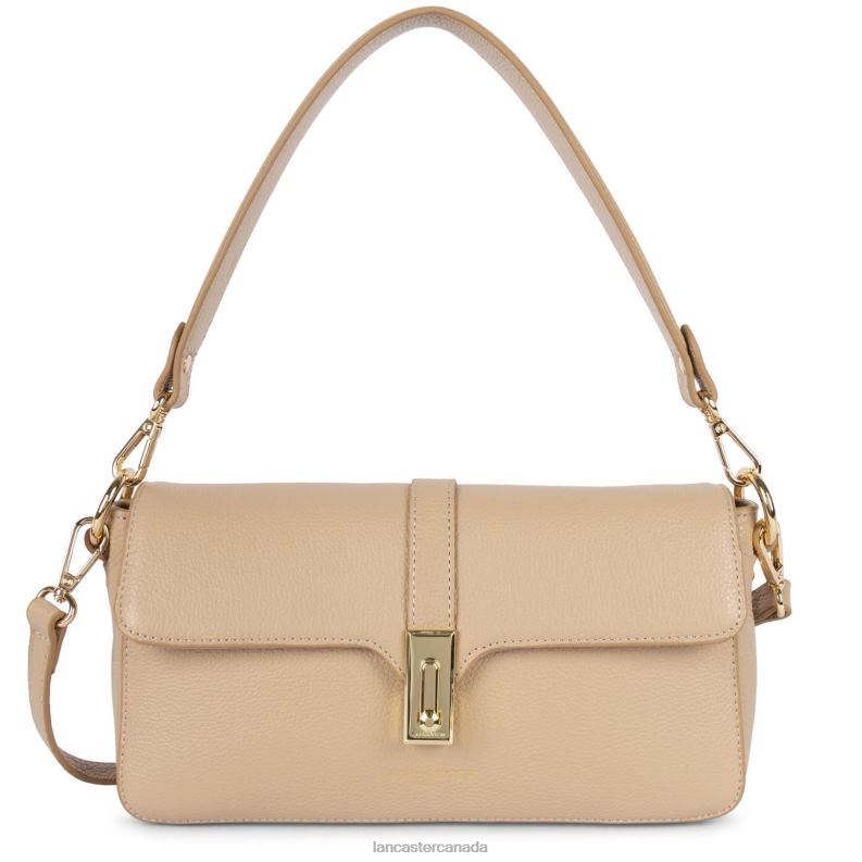 Women Baguette Bag Foulonne Milano 4J6H312 Bag Beige Fonce Lancaster Paris