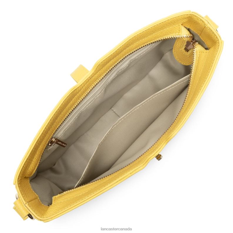 Women Baguette Bag Foulonne Milano Fashion 4J6H4136 Bag Jaune Lancaster Paris
