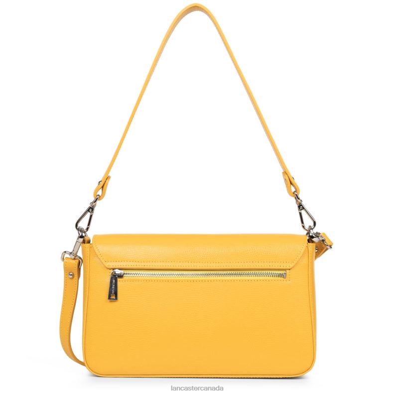 Women Baguette Bag Lucertola 4J6H3247 Bag Jaune Lancaster Paris