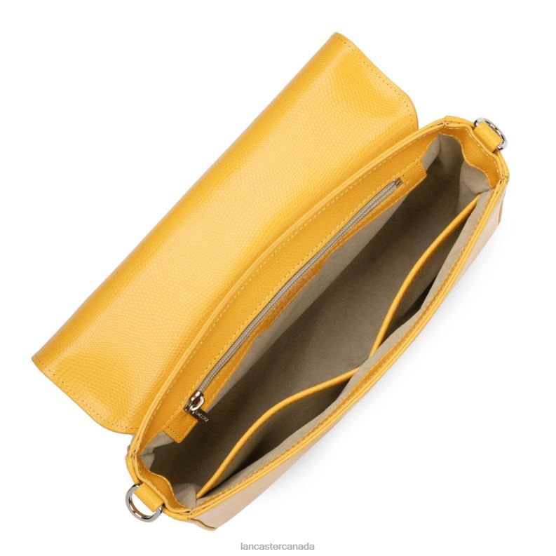Women Baguette Bag Lucertola 4J6H3247 Bag Jaune Lancaster Paris