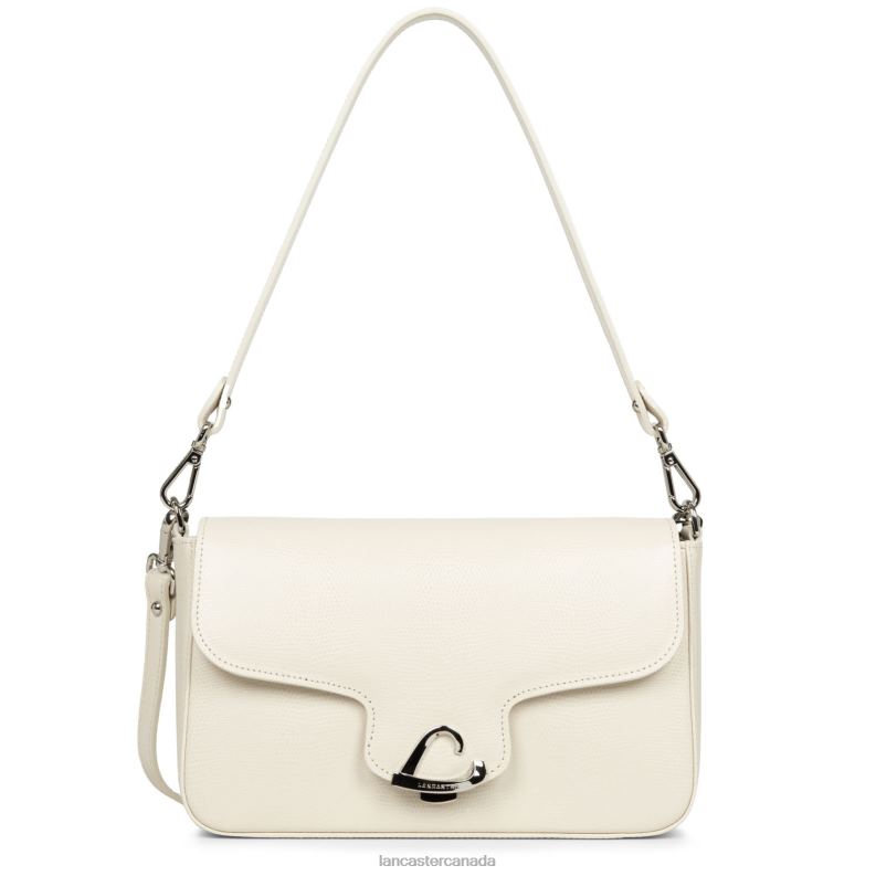 Women Baguette Bag Lucertola 4J6H3251 Bag Ecru Lancaster Paris