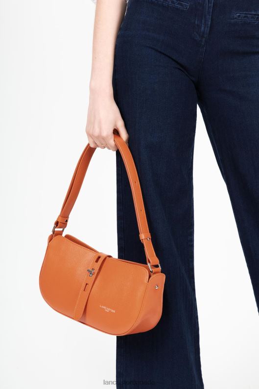 Women Baguette Bag Lucertola 4J6H4159 Bag Orange Lancaster Paris