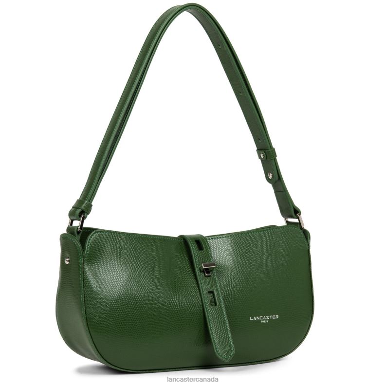 Women Baguette Bag Lucertola 4J6H4160 Bag Vert Pin Lancaster Paris