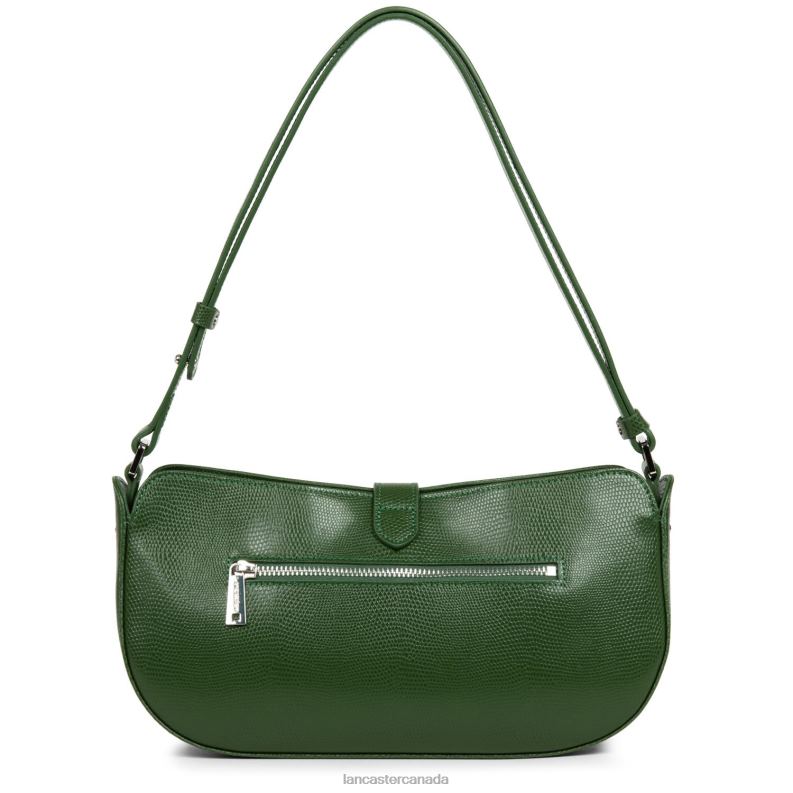 Women Baguette Bag Lucertola 4J6H4160 Bag Vert Pin Lancaster Paris