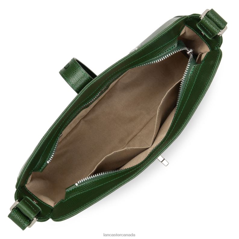 Women Baguette Bag Lucertola 4J6H4160 Bag Vert Pin Lancaster Paris