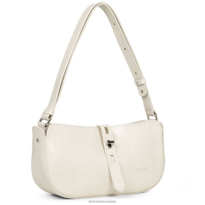 Women Baguette Bag Lucertola 4J6H4161 Bag Ecru Lancaster Paris