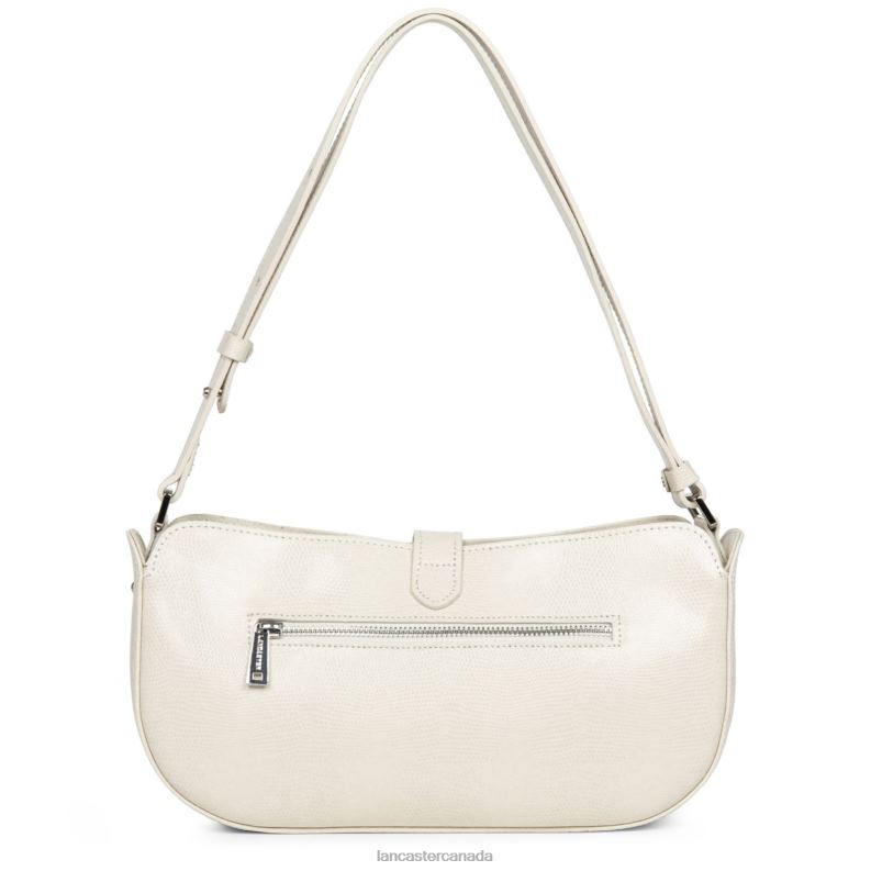 Women Baguette Bag Lucertola 4J6H4161 Bag Ecru Lancaster Paris