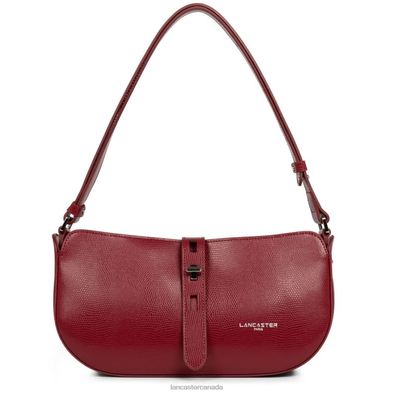 Women Baguette Bag Lucertola 4J6H4165 Bag Carmin Lancaster Paris