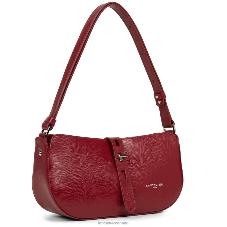 Women Baguette Bag Lucertola 4J6H4165 Bag Carmin Lancaster Paris