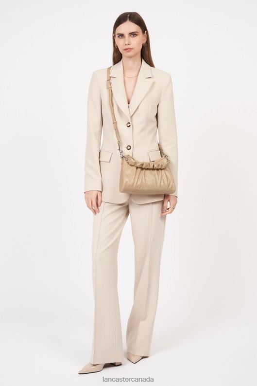 Women Baguette Bag Retro Chouchou 4J6H1104 Bag Beige Lancaster Paris