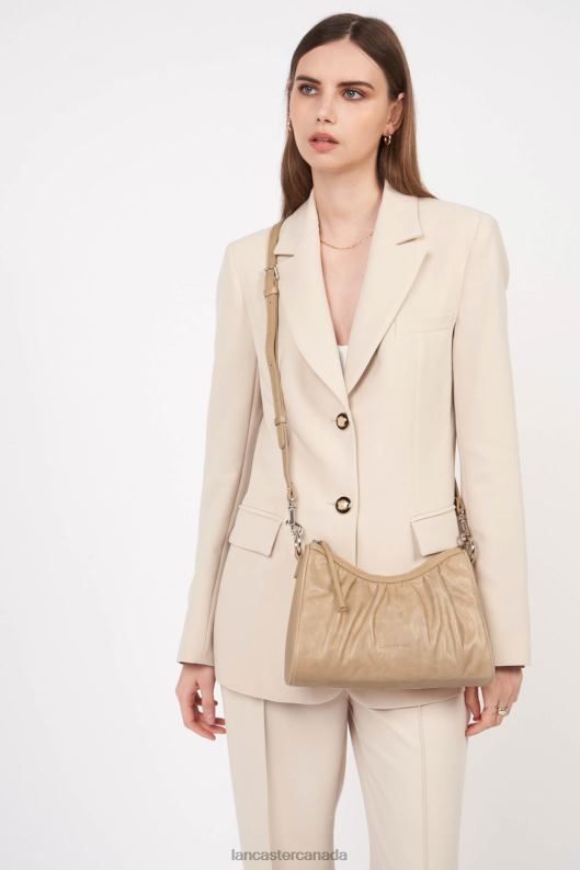 Women Baguette Bag Retro Chouchou 4J6H1104 Bag Beige Lancaster Paris