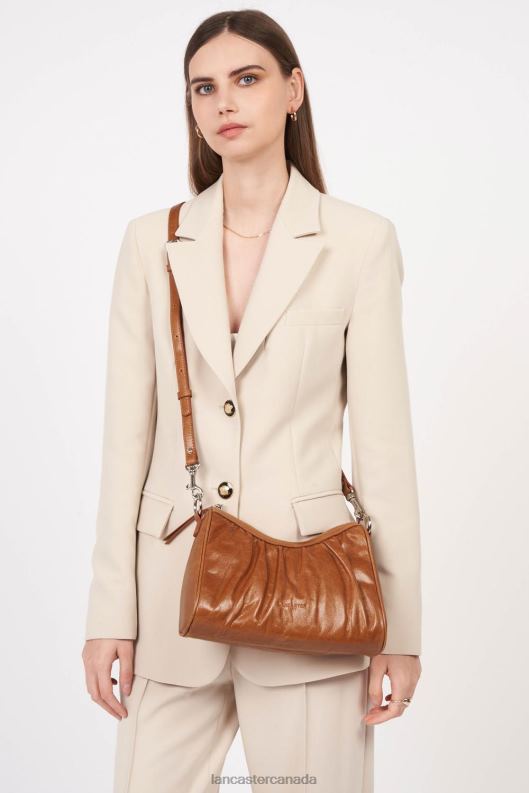 Women Baguette Bag Retro Chouchou 4J6H1105 Bag Camel Lancaster Paris