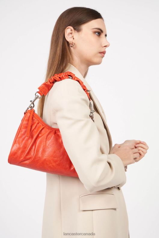 Women Baguette Bag Retro Chouchou 4J6H1109 Bag Orange Lancaster Paris