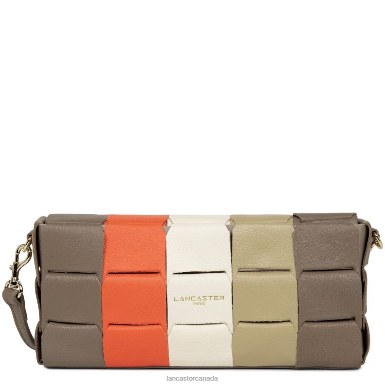 Women Baguette Bag Studio Enlace 4J6H4199 Bag Taupe Multi Lancaster Paris