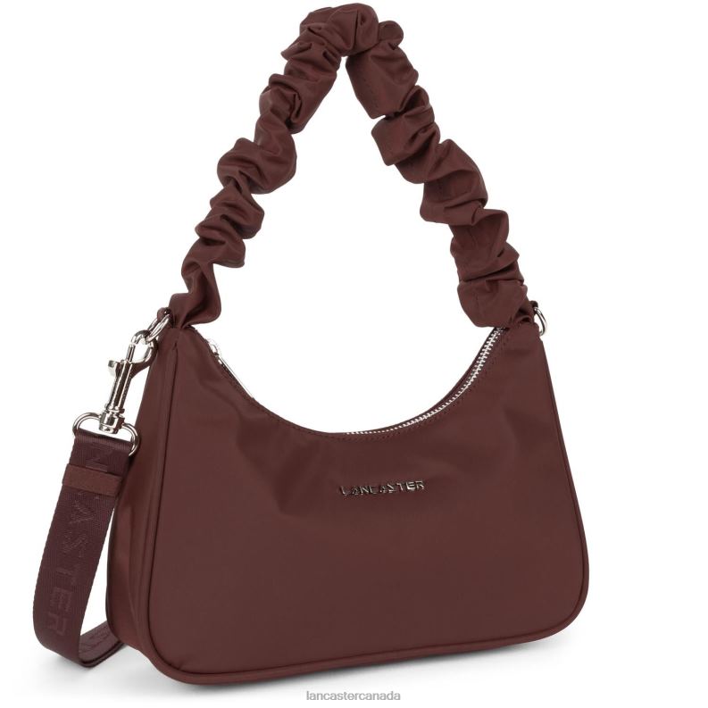 Women Small Baguette Bag Basic Chouchou 4J6H67 Bag Bordeaux Lancaster Paris