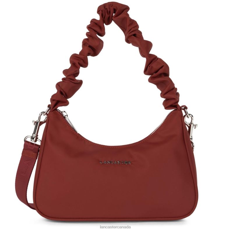 Women Small Baguette Bag Basic Chouchou 4J6H74 Bag Carmin Lancaster Paris