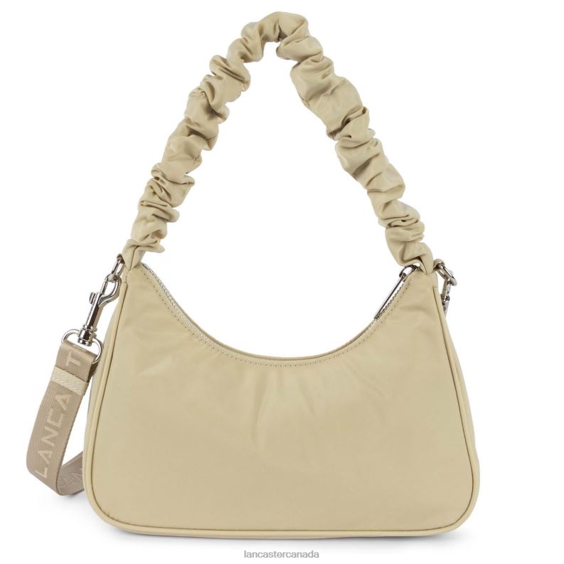 Women Small Baguette Bag Basic Chouchou 4J6H81 Bag Beige Lancaster Paris