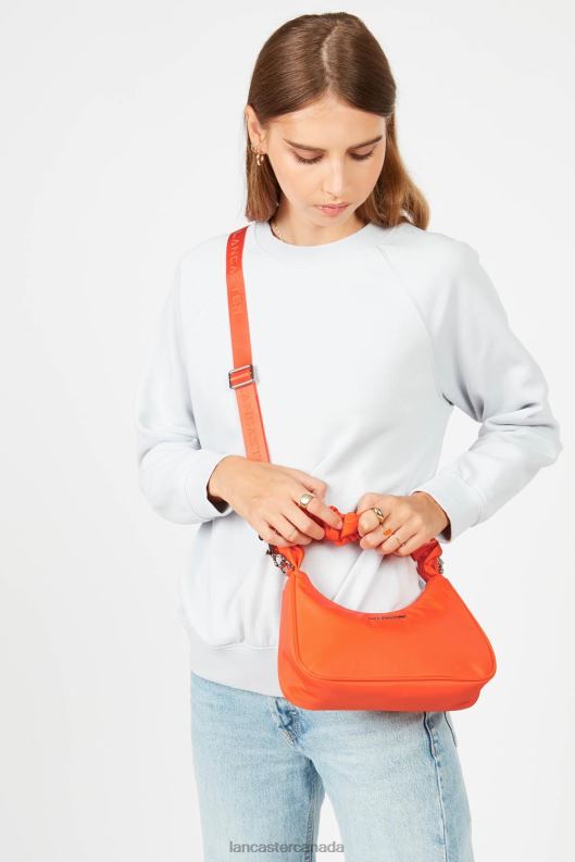 Women Small Baguette Bag Basic Chouchou 4J6H93 Bag Orange Lancaster Paris