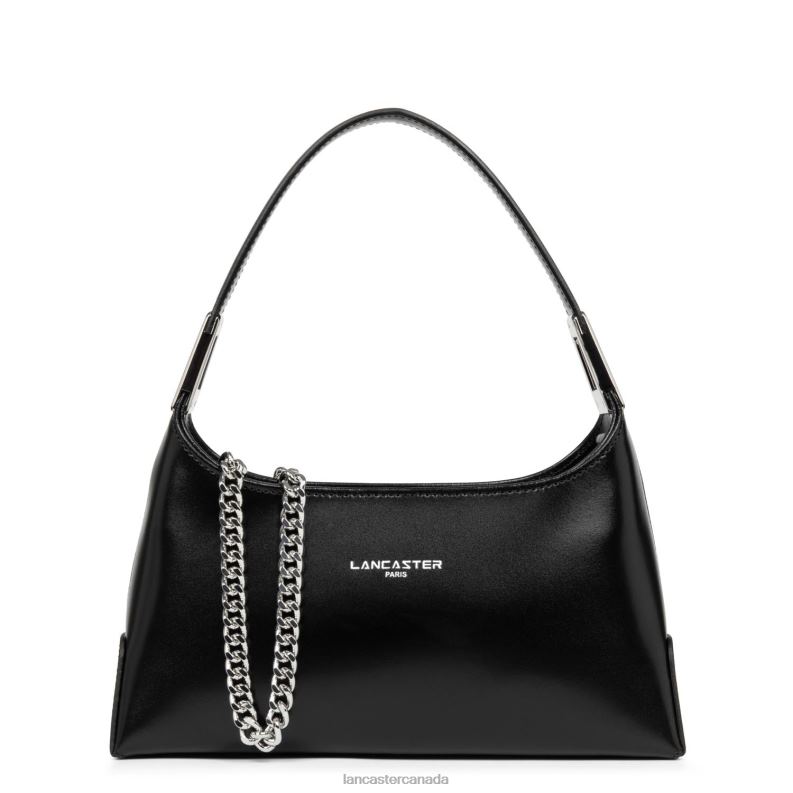 Women Small Baguette Bag Suave Ace 4J6H1273 Bag Noir Lancaster Paris