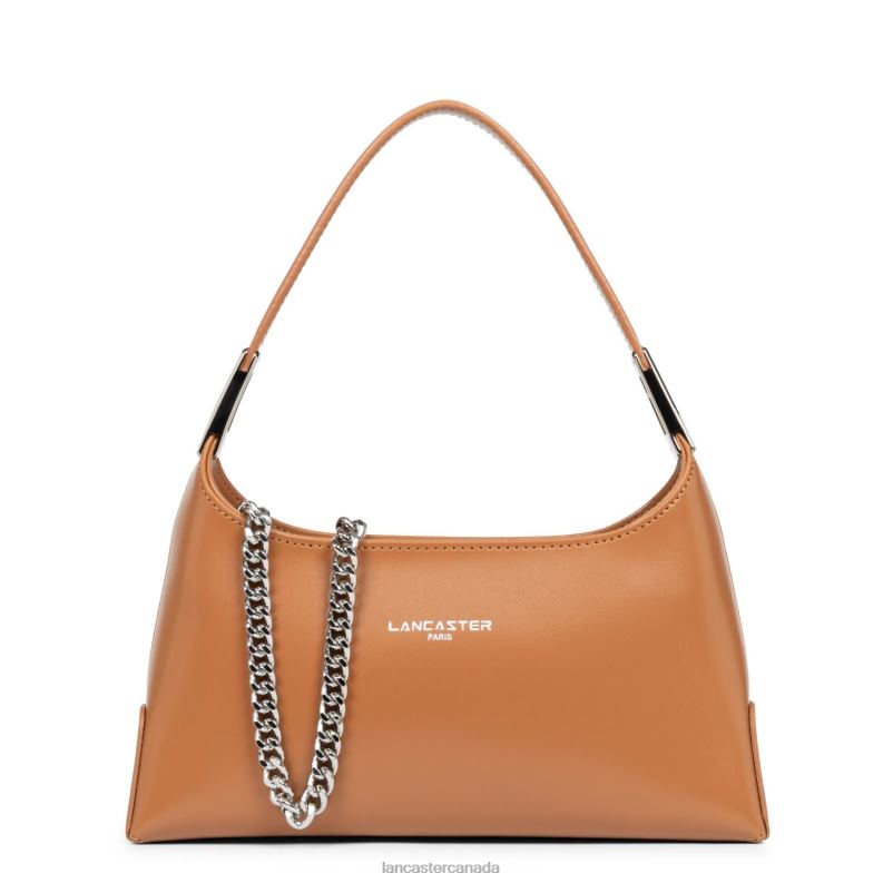 Women Small Baguette Bag Suave Ace 4J6H1274 Bag Camel Lancaster Paris