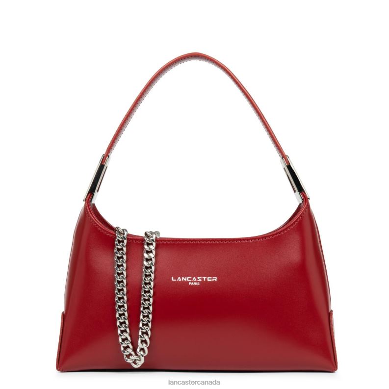Women Small Baguette Bag Suave Ace 4J6H1275 Bag Carmin Lancaster Paris