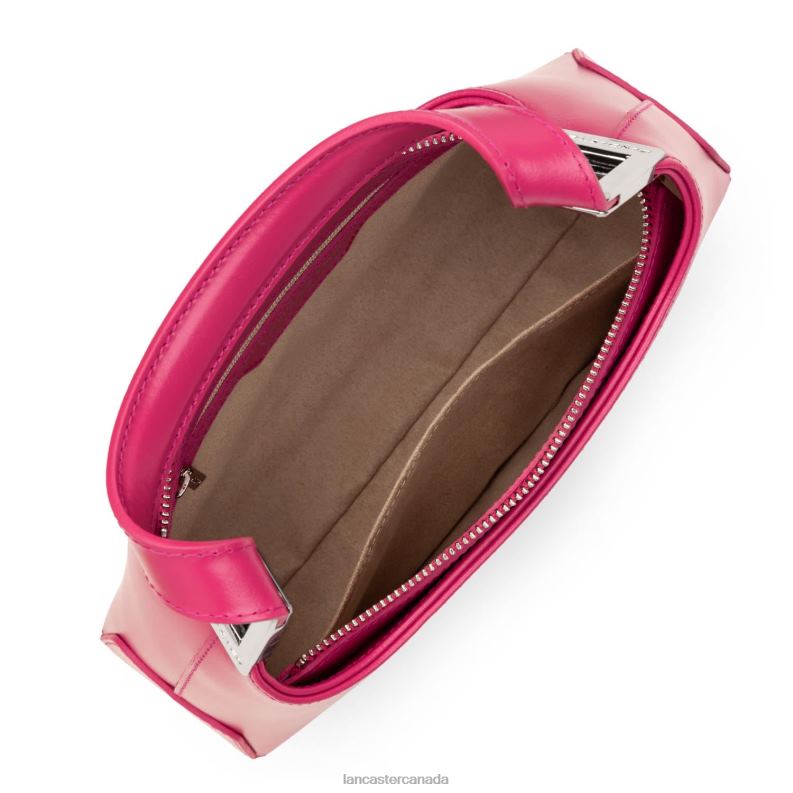 Women Small Baguette Bag Suave Ace 4J6H1276 Bag Fuxia Lancaster Paris