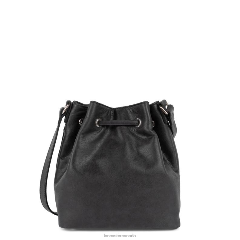 Women Bucket Bag Country Fringe 4J6H4545 Bag Noir Lancaster Paris