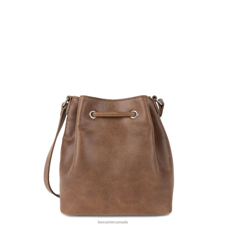 Women Bucket Bag Country Fringe 4J6H4546 Bag Vison Lancaster Paris