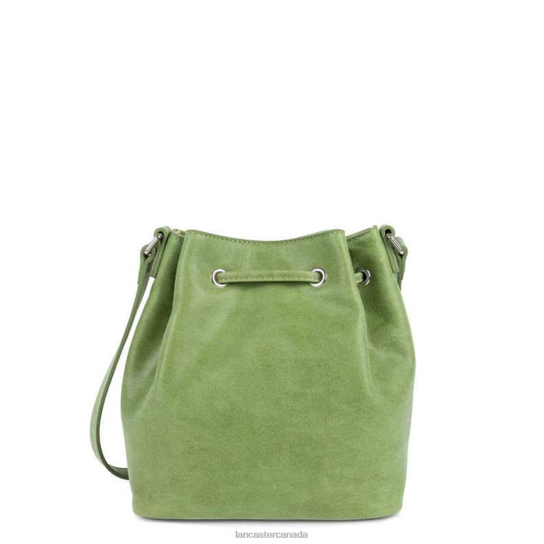 Women Bucket Bag Country Fringe 4J6H4548 Bag Vert Lancaster Paris