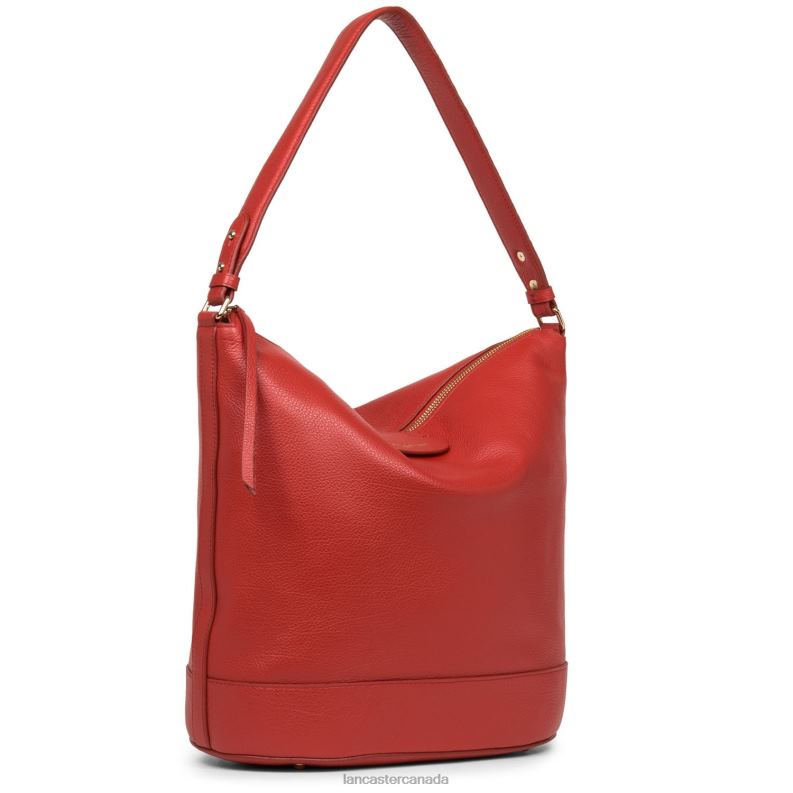 Women Bucket Bag Dune Casual 4J6H3324 Bag Rouge Lancaster Paris