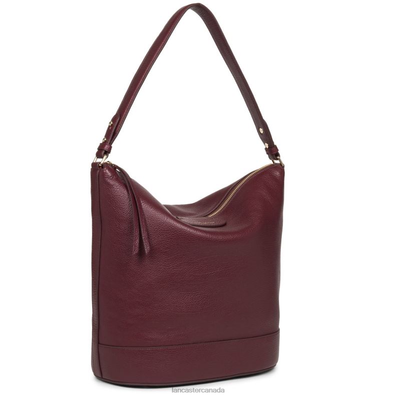 Women Bucket Bag Dune Casual 4J6H3335 Bag Pourpre Lancaster Paris