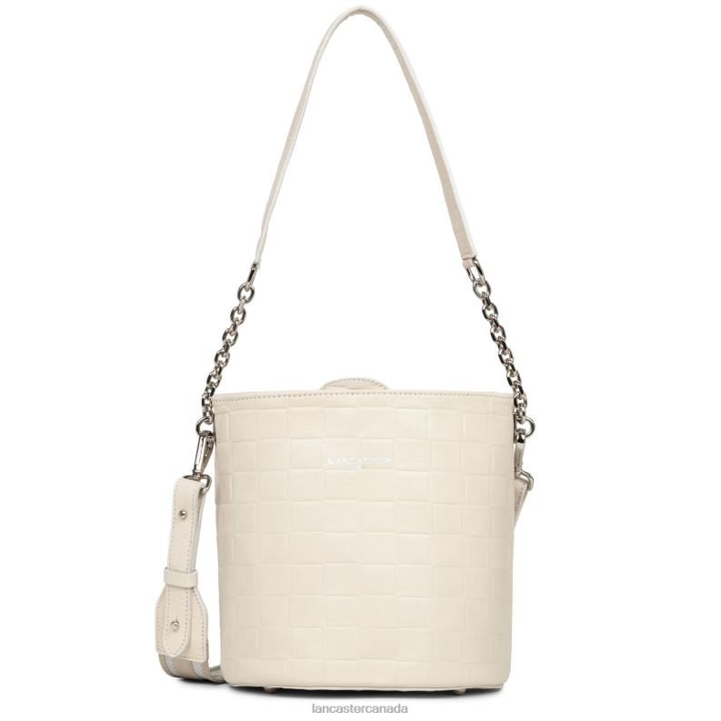 Women Bucket Bag Gaufre 4J6H4402 Bag Ecru Lancaster Paris