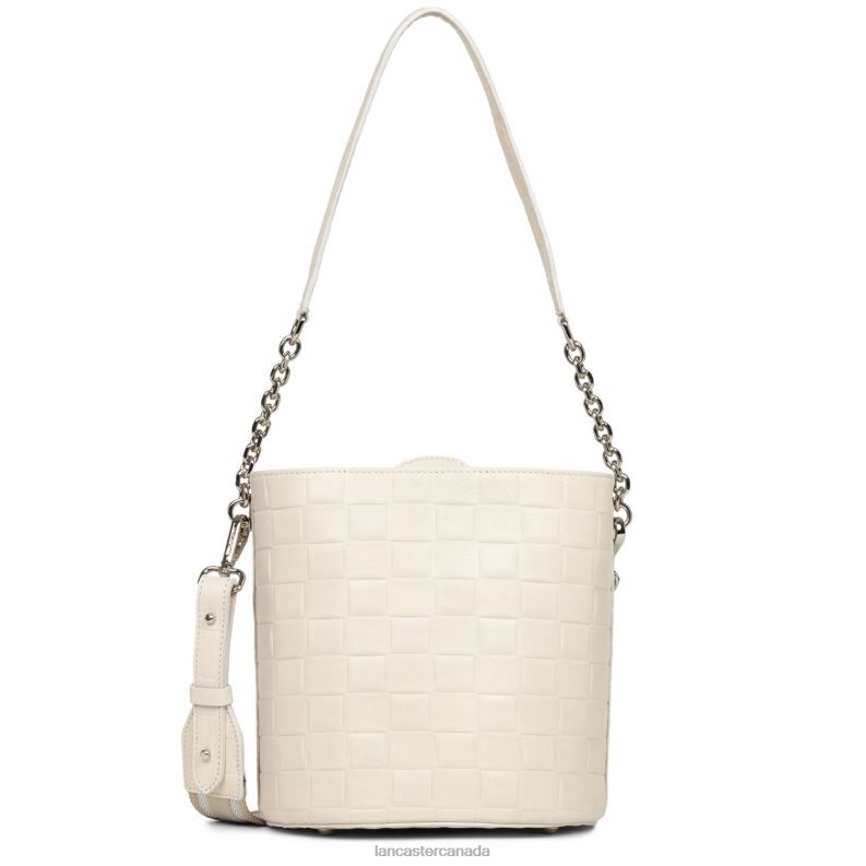 Women Bucket Bag Gaufre 4J6H4402 Bag Ecru Lancaster Paris