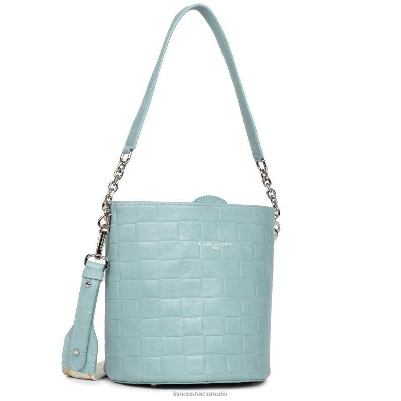 Women Bucket Bag Gaufre 4J6H4403 Bag Bleu Ciel Lancaster Paris