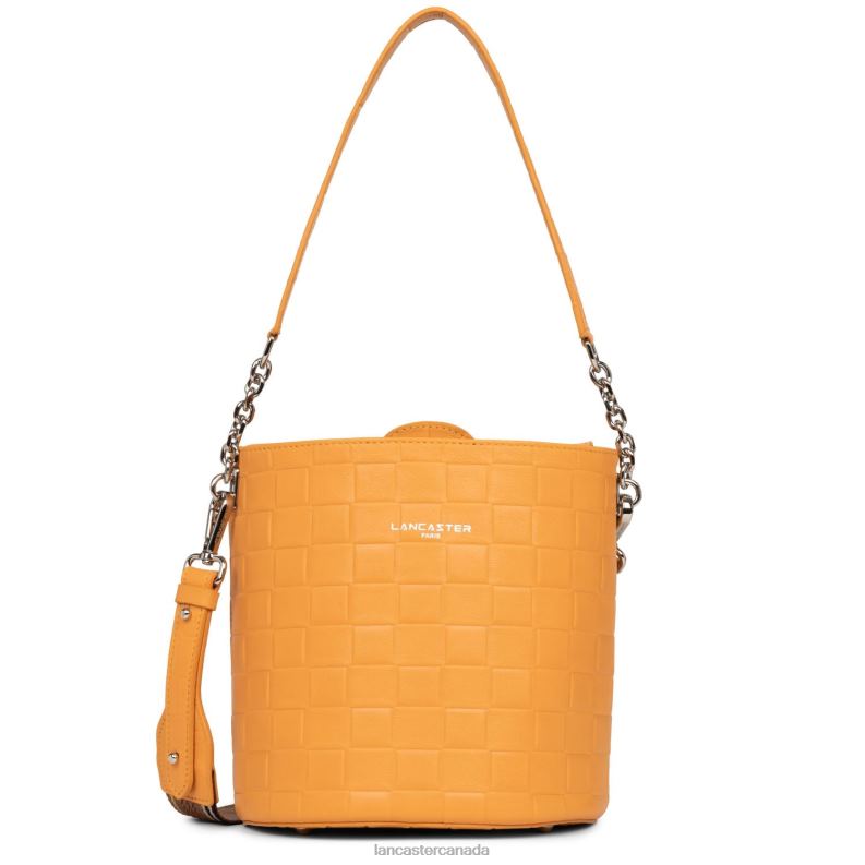 Women Bucket Bag Gaufre 4J6H4405 Bag Ocre Lancaster Paris