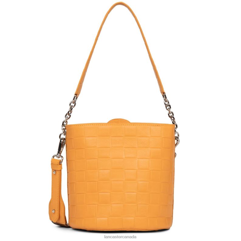 Women Bucket Bag Gaufre 4J6H4405 Bag Ocre Lancaster Paris