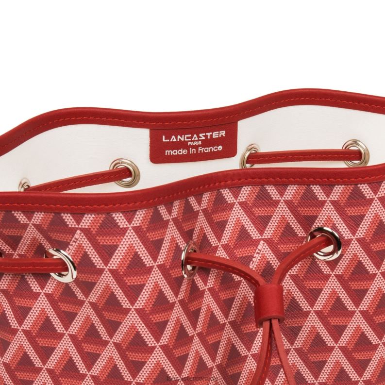 Women Bucket Bag Ikon 4J6H3864 Bag Carmin Lancaster Paris